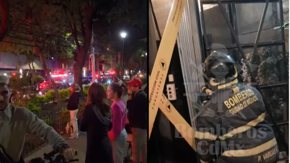 Elevador se desploma en la Condesa, CDMX; hasta el momento se reportan siete personas lesionadas