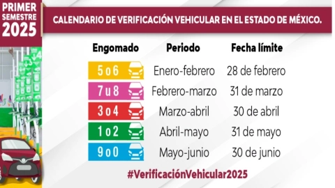 Verificación Edomex 2025: ¿Qué vehículos deben verificar en abril 2025?