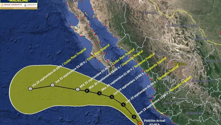 así afectará la tormenta tropical madeline a jalisco.jpg