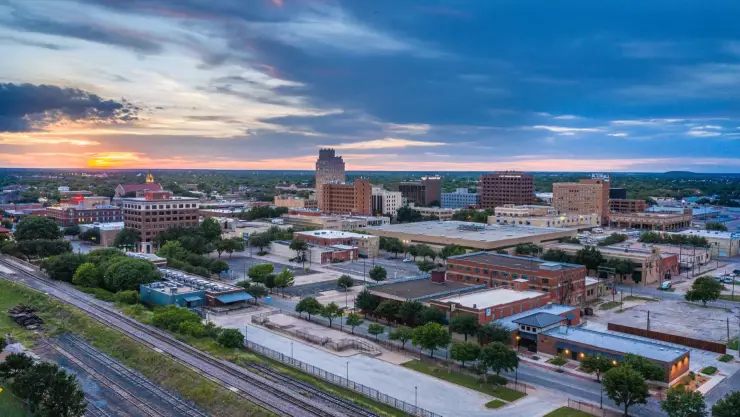 Panorámica de Abilene, en Texas