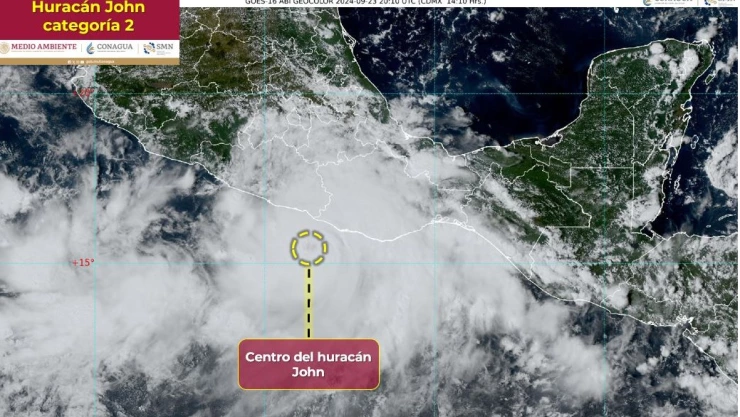 Huracán John se intensifica: Alerta máxima en el Pacífico mexicano