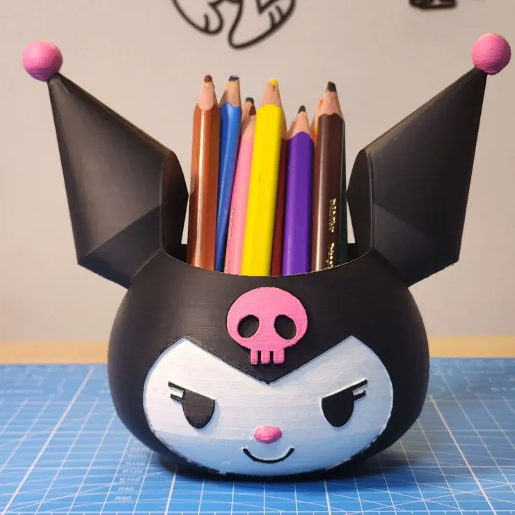 Manualidades fáciles de Kuromi para hacer portarretratos y organizadores kawaii