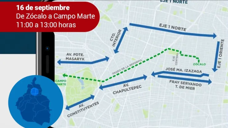Marchas hoy: Manifestaciones y cierres por el Desfile Militar hoy sábado 16 de septiembre de 2023