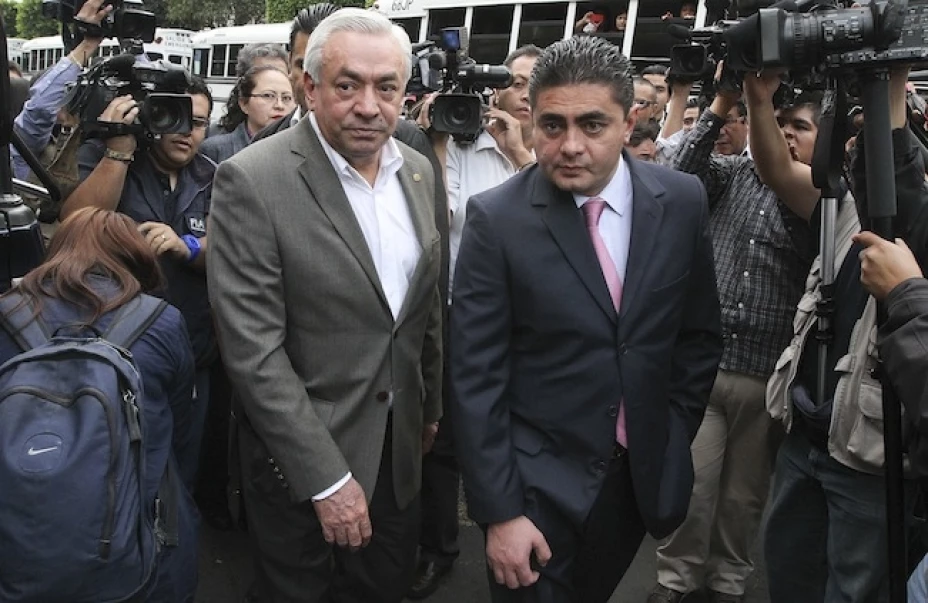 Los diputados Marco Antonio Bernal, Luis Espinoza Cházaro