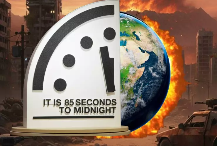 El reloj del fin del mundo se mueve: ¿Qué significa estar a 85 segundos de la medianoche?