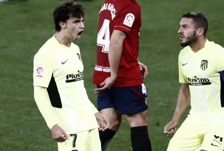 Joao Félix celebra su gol ante Osasuna