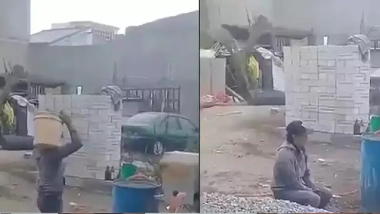 “Solo se guía por el oído” Así trabaja albañil ciego en México