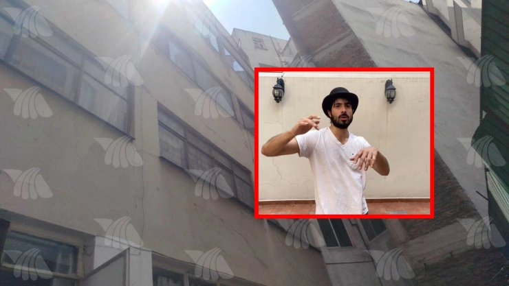 El actor José Ángel Bichir cayó desde un edificio en la Narvarte.