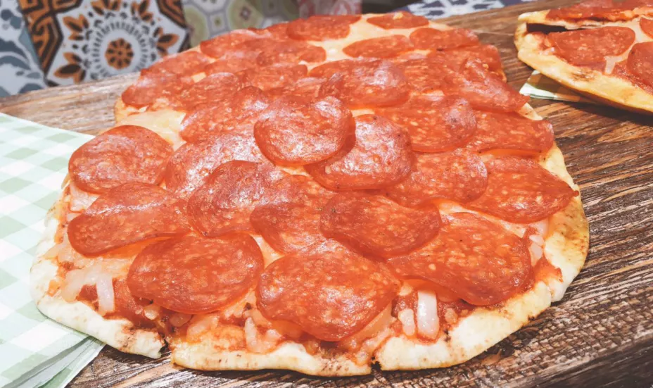 Receta, pizza de peperoni