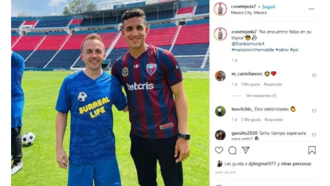 Dulio Tejeda con Frankie Muniz