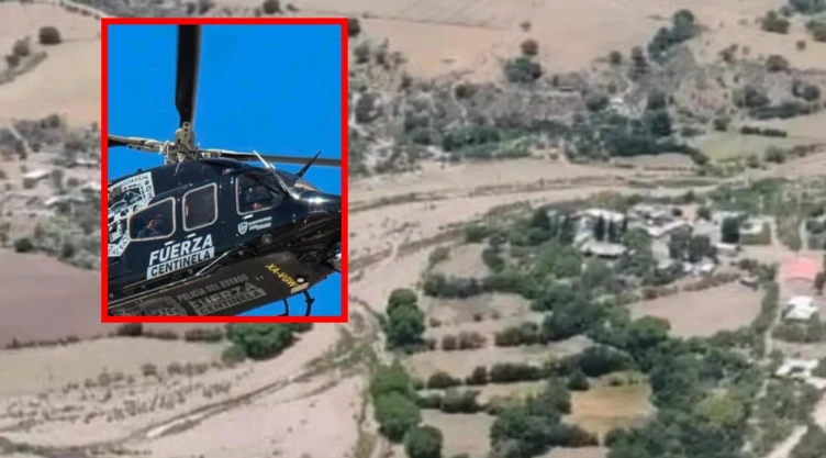 Atacan a balazos helicóptero de la policía en Chihuahua.