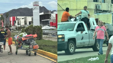 Actos de rapiña por huracán Otis