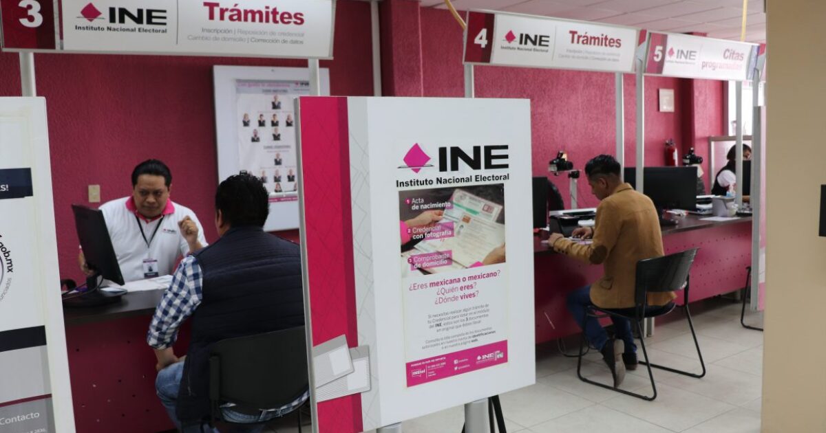 este lunes reabren 377 modulos del ine solo para recoger credenciales de elector