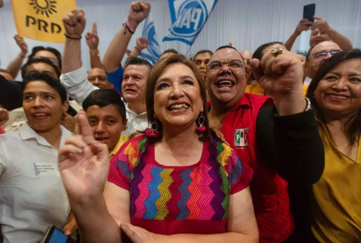 Xóchitl Gálvez entrevista con Garralda