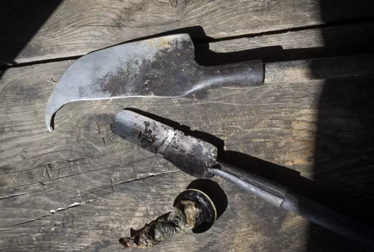 Para raspar el aguamiel