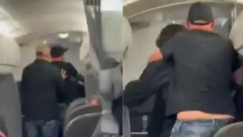 Captan a pasajero ‘poseído’ agredió a personal en pleno vuelo