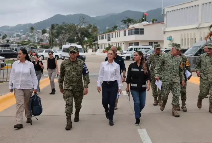 Claudia Sheinbaum alista plan de apoyos en Acapulco tras paso de huracán John