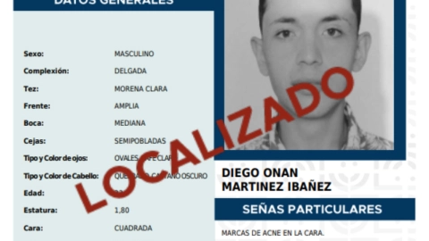 Diego Onan “N” fue reportado como desaparecido y encontrado en la cárcel.