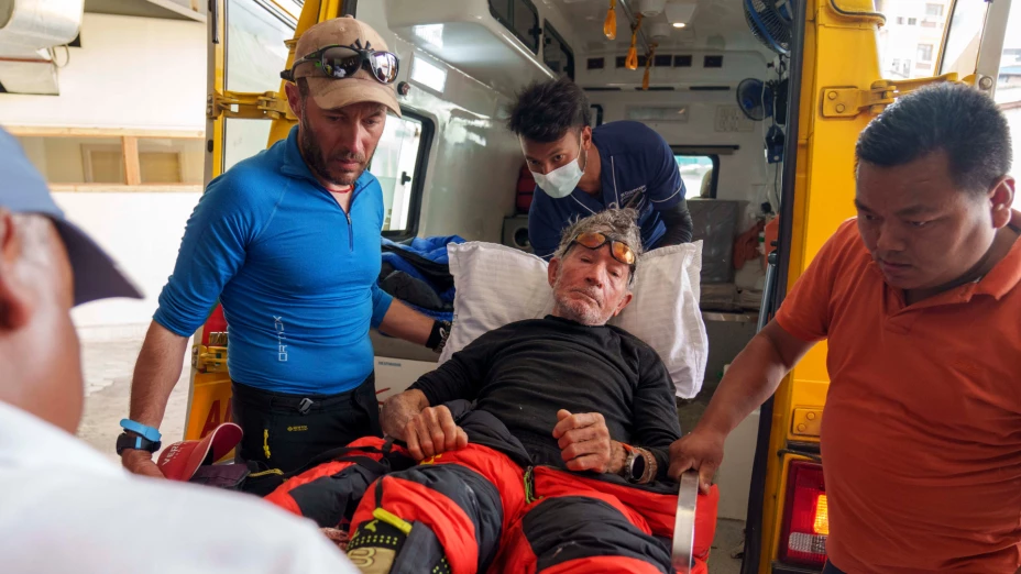 El escalador español Carlos Soria.