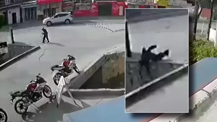 Abuelito cae de puente en Comitán