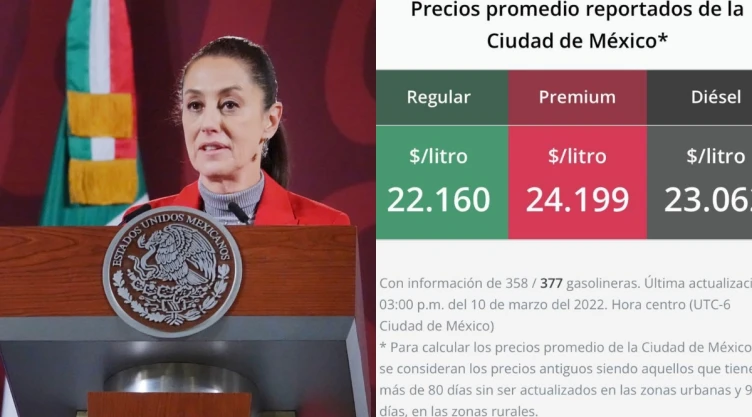 gasolinera precios Sheinbaum Profeco