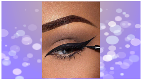 delineado cat eye difuminado ojos grandes