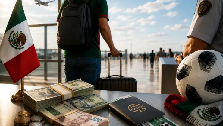 ¿Con cuánto dinero puedo ingresar a México al viajar para la Copa Mundial de la FIFA 2026™?