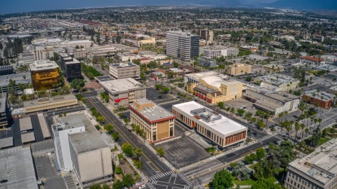 Vista aérea de San Bernardino, California