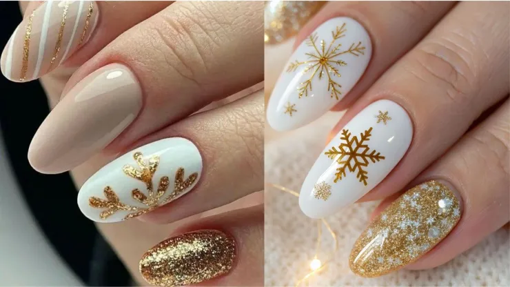 9 modelos de uñas doradas: puedes usarlas en cortas o largas y se verán preciosas.