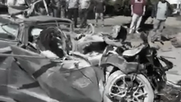 Mujer sobrevivió tras aparatoso accidente de un auto deportivo en la carretera México- Pachuca| VIDEO