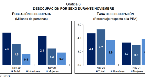 población desocupada inegi noviembre