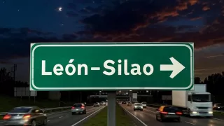 ¡Una pesadilla! TRÁFICO INTENSO en la carretera León-Silao por la noche de hoy 21 de noviembre.jpg