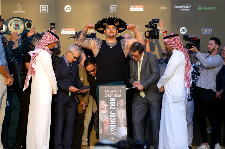 Andy Ruiz ceremonia de pesaje