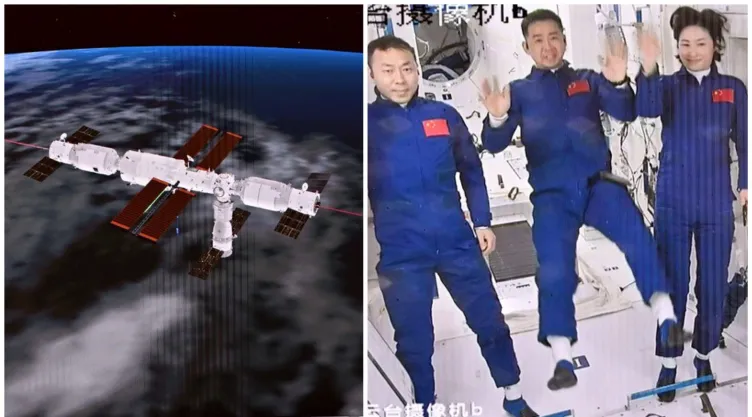 China misión espacial Shenzhou-14 tripulación