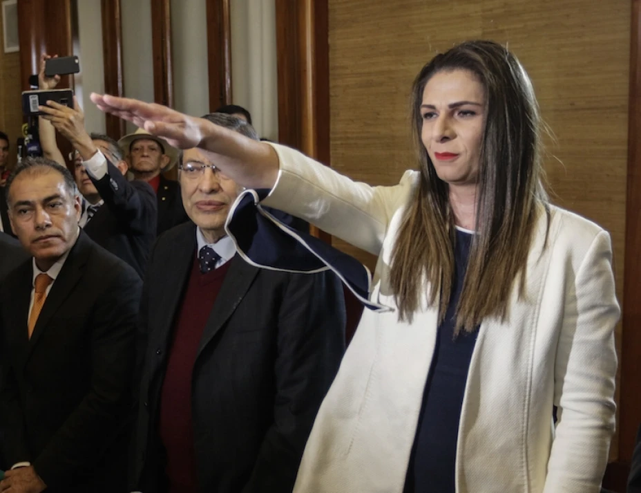 ANA GABRIELA GUEVARA PROTESTA