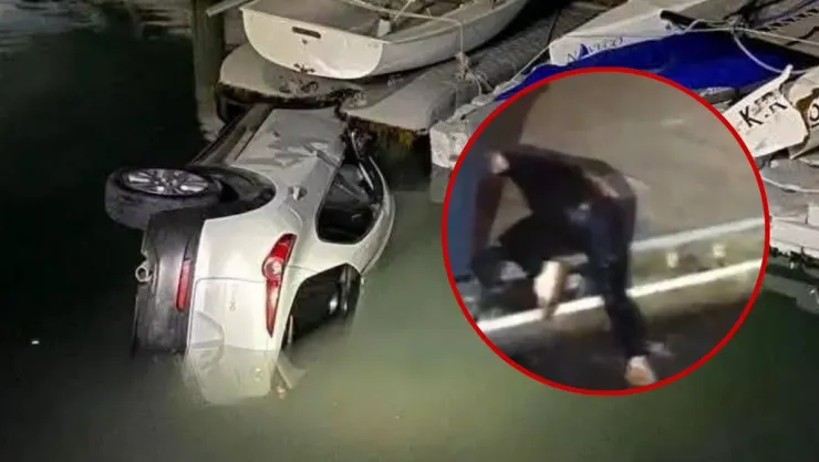 Así quedó la camioneta que cayó al mar de Veracruz