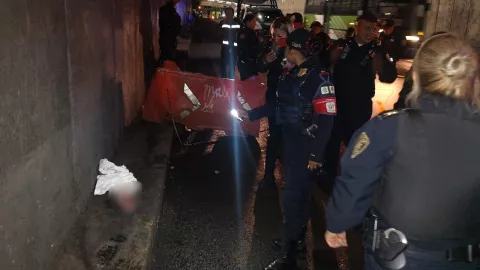Feto abandonado en un bajo puente cerca de la estación Pantitlán del Metro CDMX.