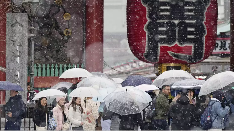 Nevadas en Japón.