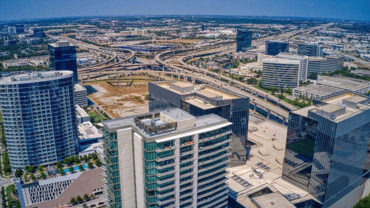 una vista panorámica de la ciudad de Plano.