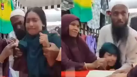 VIDEO: Niña llora desconsolada al ser obligada a casarse con hombre mayor