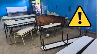 Comedor escolar vandalizado tras irrupción de familiares