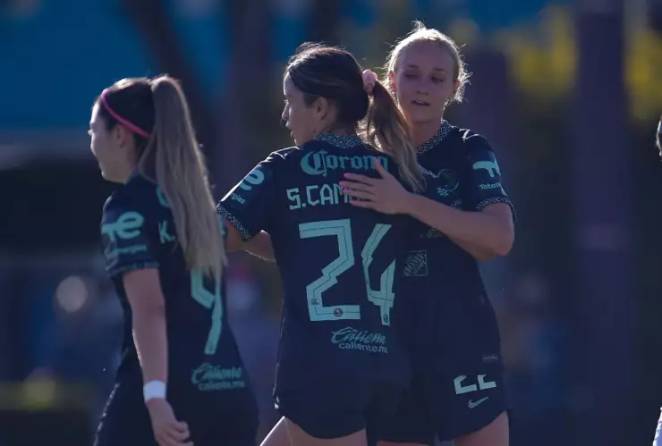 Club América Femenil Katty Martinez Scarlett Camberos Sarah Luebbert
