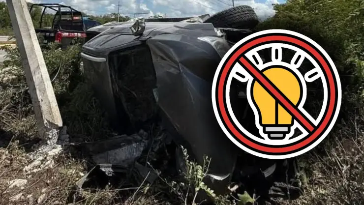 Zona de Tulum se queda sin luz HOY a causa de un accidente vehicular: ¿Qué fue lo que ocurrió?
