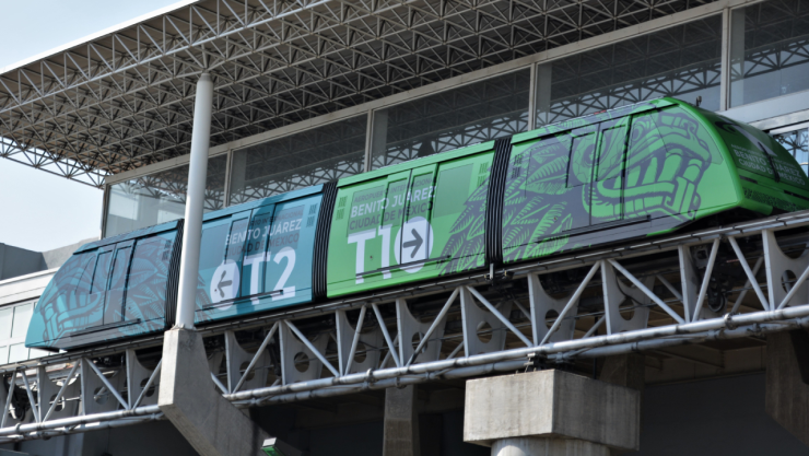 AICM suspende servicio de aerotrén por mantenimiento.