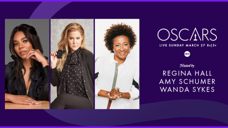 Amy Schumer, Regina Hall y Wanda Sykes presentarán los Premios Óscar