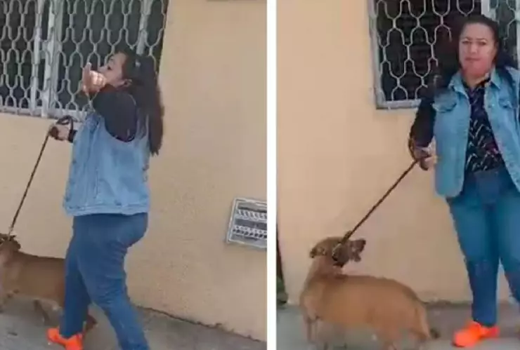 ‘Lady Popo’_ Mujer recibe apodo tras negarse a recoger las heces de su perro; se pone agresiva _ VIDEO.jpg