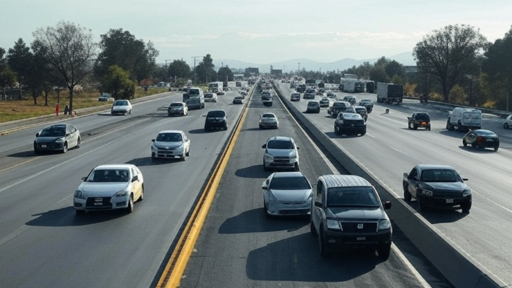 Tráfico carretera Siglo XXI