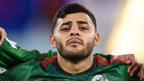 Alexis Vega con la selección de México