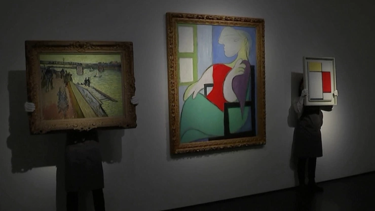 Pablo Picasso, Piet Mondrian y Vincent Van Gogh 