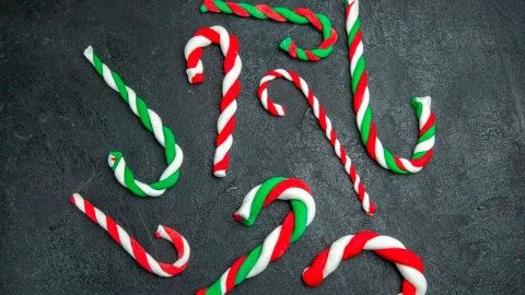 Bastones de caramelo